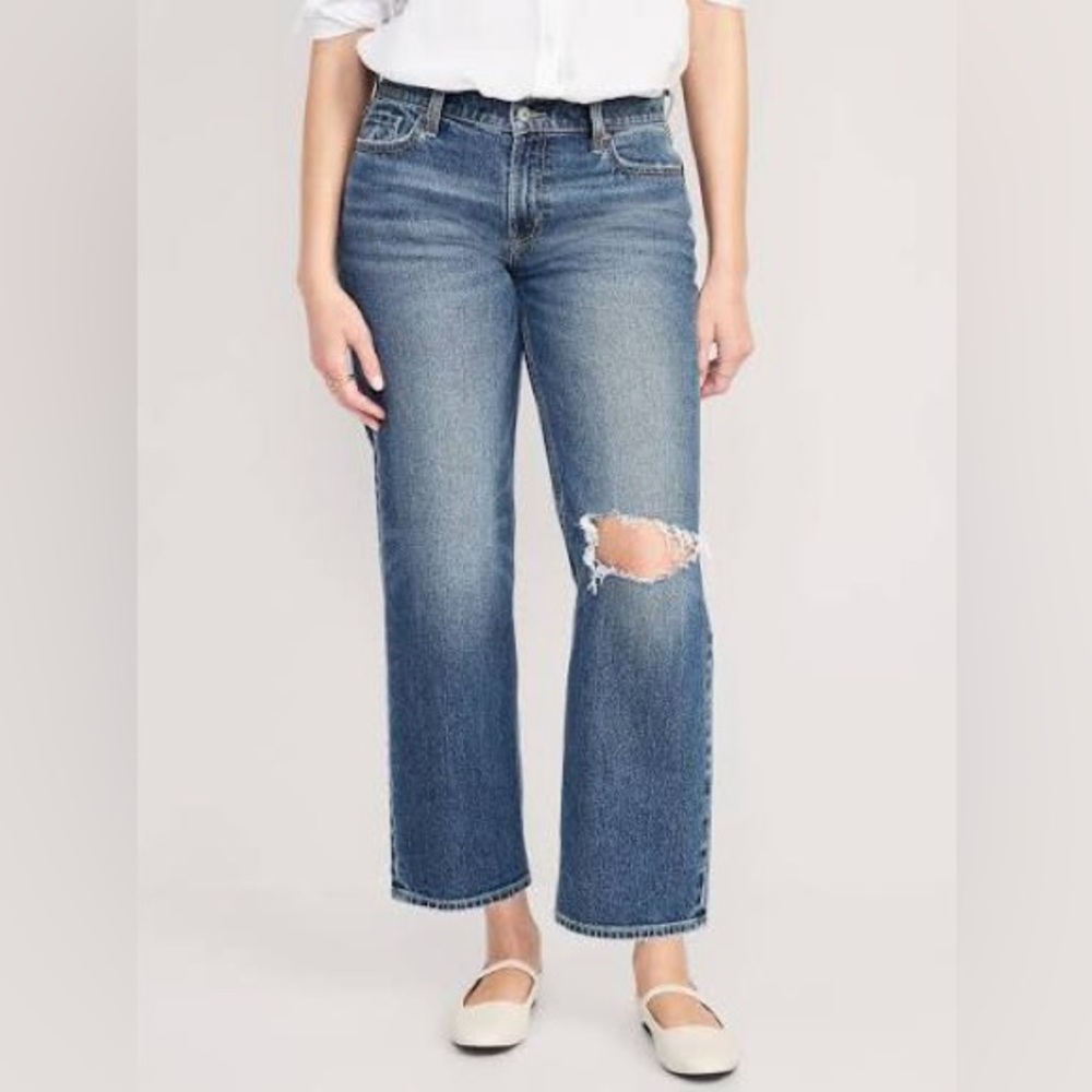 mid rise boyfriend jeans